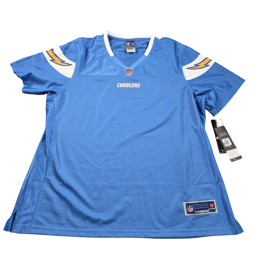 Los Angeles Chargers Jersey Womens XL Blue NFL Football NFL Pro Line Blank